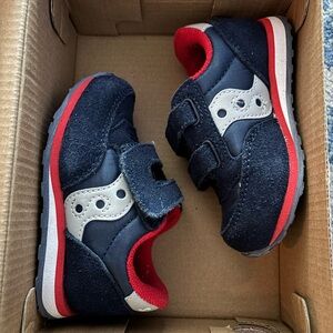 Saucony Kids Navy and Gray Sneakers